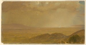 素描、風景、1865年5月 作： フレデリックエドウィン教会