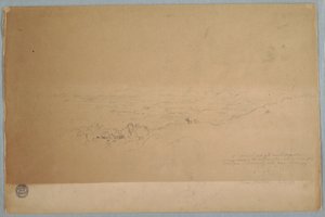 素描、メルガル近郊の風景、コロンビア、1853年7月