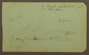 素描、風景；裏面：山腹、1883年