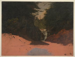 デッサン、メイン州、渓流、1851年8月-9月