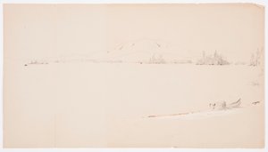 ドローイング、1878年9月、メイン州ミリロケット湖 作： フレデリックエドウィン教会