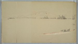 ドローイング、1878年9月、メイン州ミリロケット湖