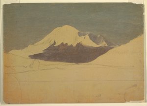 デッサン、チンボラソ山、エクアドル、1857年7月