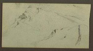 デッサン、山頂、おそらく1868年