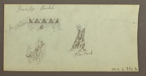 デッサン、山脈、1868年2月 作： Frederic Edwin Church