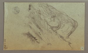 デッサン、マウンテン・バレー、おそらく1868年 作： フレデリックエドウィン教会