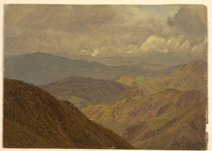 デッサン、山の風景、1865年7月