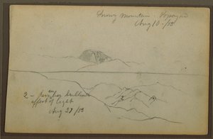 デッサン、山、ポパヤン、コロンビア、1853年8月