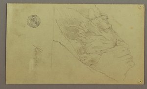デッサン、山腹、おそらく1868年 作： フレデリックエドウィン教会