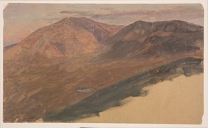 ドローイング、カタディン山とターナー、1860-78年