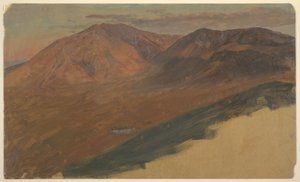 ドローイング、カタディン山とターナー、1860-78年