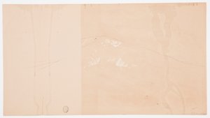 ドローイング、南東からのカタディン山；裏面はカタディン山、1876-78年 作： フレデリックエドウィン教会