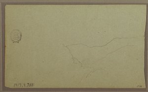 デッサン、エクアドル、サンミゲル近郊；裏面：未完成の山のスケッチ、1857年6月2日 作： フレデリックエドウィン教会