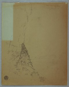 図面、ナイアガラの滝：「ナイアガラの階段」1856年7月 作： フレデリックエドウィン教会