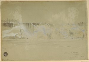 雪のナイアガラの滝、北西から、1856年3月20日