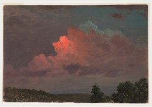ドローイング、1872年8月、オラナ近郊の夕暮れ