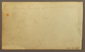 素描、村近くのリモナ川、エクアドルかコロンビア；裏面：葉、1857年 作： フレデリックエドウィン教会