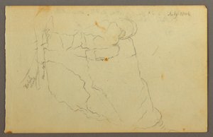 ドローイング、岩、1844年 作： Frederic Edwin Church