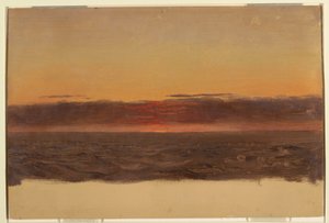 素描、海景、1859年 作： フレデリックエドウィン教会