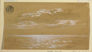 素描、海景、ニューファンドランド、1859年7月6日 作： フレデリックエドウィン教会