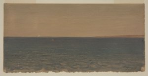 素描《氷山のある海景》1859年 作： フレデリックエドウィン教会