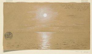 素描、海景、ニューファンドランド、1859年7月6日、1859年 作： フレデリックエドウィン教会