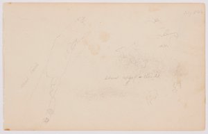 デッサン、雲と枯れ樺のスケッチ、1844年7月 作： フレデリックエドウィン教会