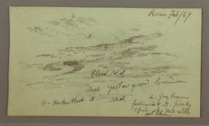 デッサン、空の習作、1869年2月1日