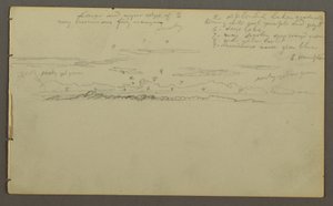デッサン、空の習作、1857-58年頃か 作： フレデリックエドウィン教会