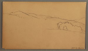 デッサン、空の習作、1873年頃