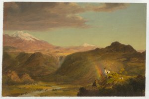 デッサン、南アメリカの風景、1854年