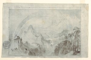 ドローイング、「熱帯の雨季」のための習作、1865-66年 作： フレデリックエドウィン教会