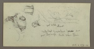 デッサン、ラクダの脚の習作、1868年頃か 作： Frederic Edwin Church