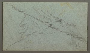 デッサン、タウエルン・ピークス、ザ・キグス、1868年7月 作： フレデリックエドウィン教会