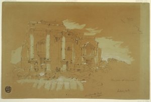 デッサン（1868年4月28日、シリアのミスミエ神殿