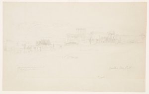 デッサン、寺院、バールベック、1868年5月6日 作： フレデリックエドウィン教会