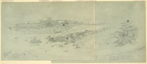 デッサン、朝の寺院、バールベック、1868年5月12日 作： フレデリックエドウィン教会