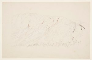 図面、大盆地上部、カタディン山、1877年9月 作： フレデリックエドウィン教会