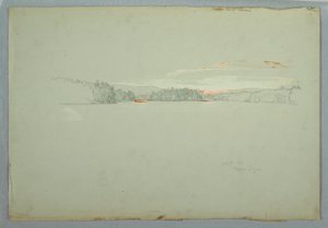 1879年10月1日、アッパー・タング湖でのデッサン