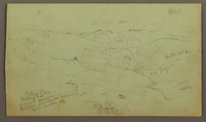 ドローイング、バレー、1868年4月撮影 作： フレデリックエドウィン教会