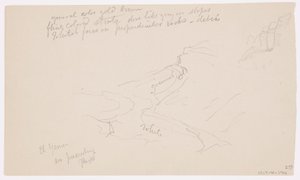 ドローイング、エル・イエメンの谷、1868年2月20日 作： フレデリックエドウィン教会