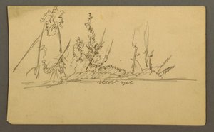 ドローイング、森の島、おそらく1877年 作： フレデリックエドウィン教会