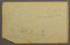 ドローイング、森の風景、1844年