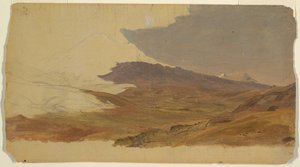 エクアドル、山（おそらくチンボラソ） 作： Frederic Edwin Church