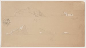 浮かぶ氷山 作： Frederic Edwin Church