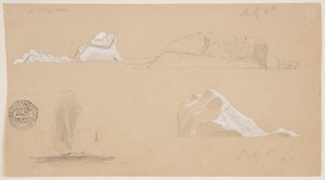 浮かぶ氷山 作： Frederic Edwin Church