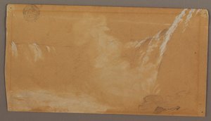 ナイアガラ川のカナダ側から見たホースシュー滝の大部分 作： Frederic Edwin Church