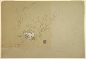 1868年7月26日、バイエルン州ベルヒテスガーデン近郊の住宅 作： Frederic Edwin Church