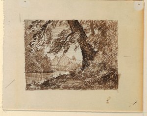 架空の川の風景 作： Frederic Edwin Church