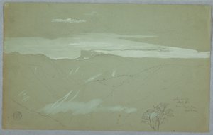 キャプテン ケント、ベルビュー、ジャマイカの近くから見たジャマイカの海岸と空 作： Frederic Edwin Church
